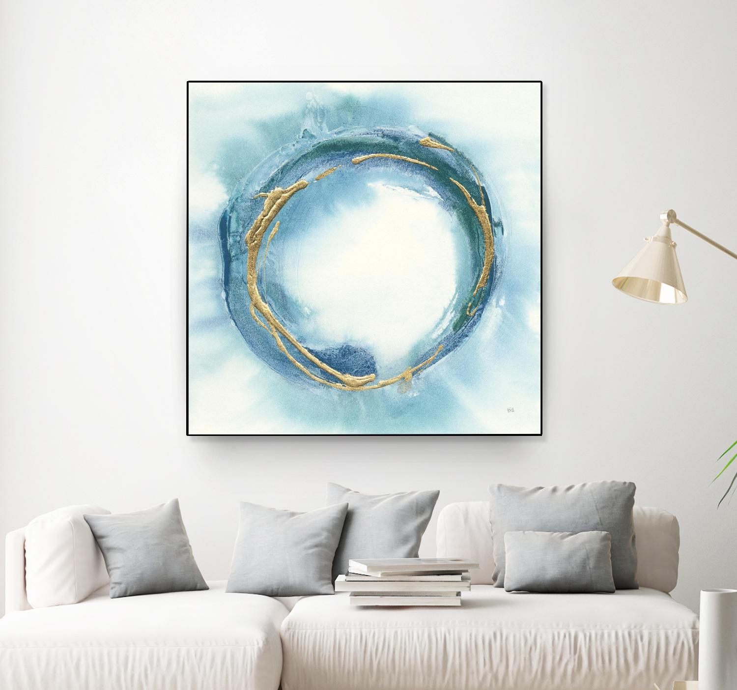 Buddha Enso Circle Zen Meditation Art Print - Inspirational Wall Decor for Home, Office & Yoga Studio
