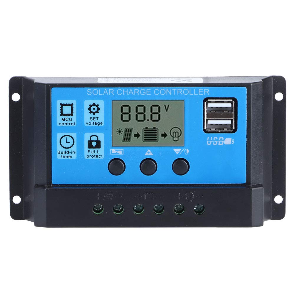 Dual USB Solar Charge Controller for Home & Outdoor Camping