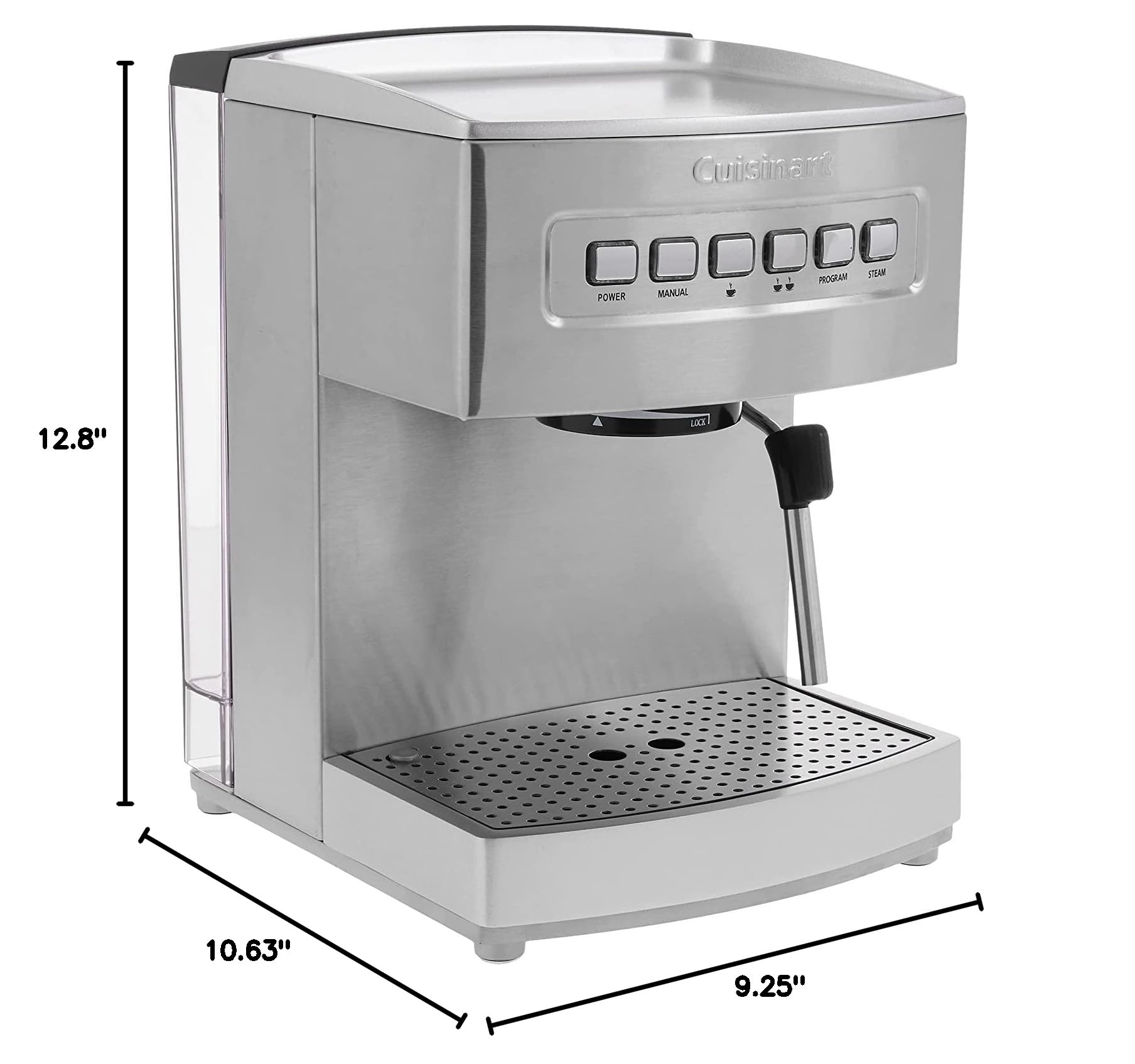 Cuisinart EM-200NP1 15-Bar Programmable Espresso Machine with Stainless Steel Design - Perfect for Home Baristas & Coffee Lovers