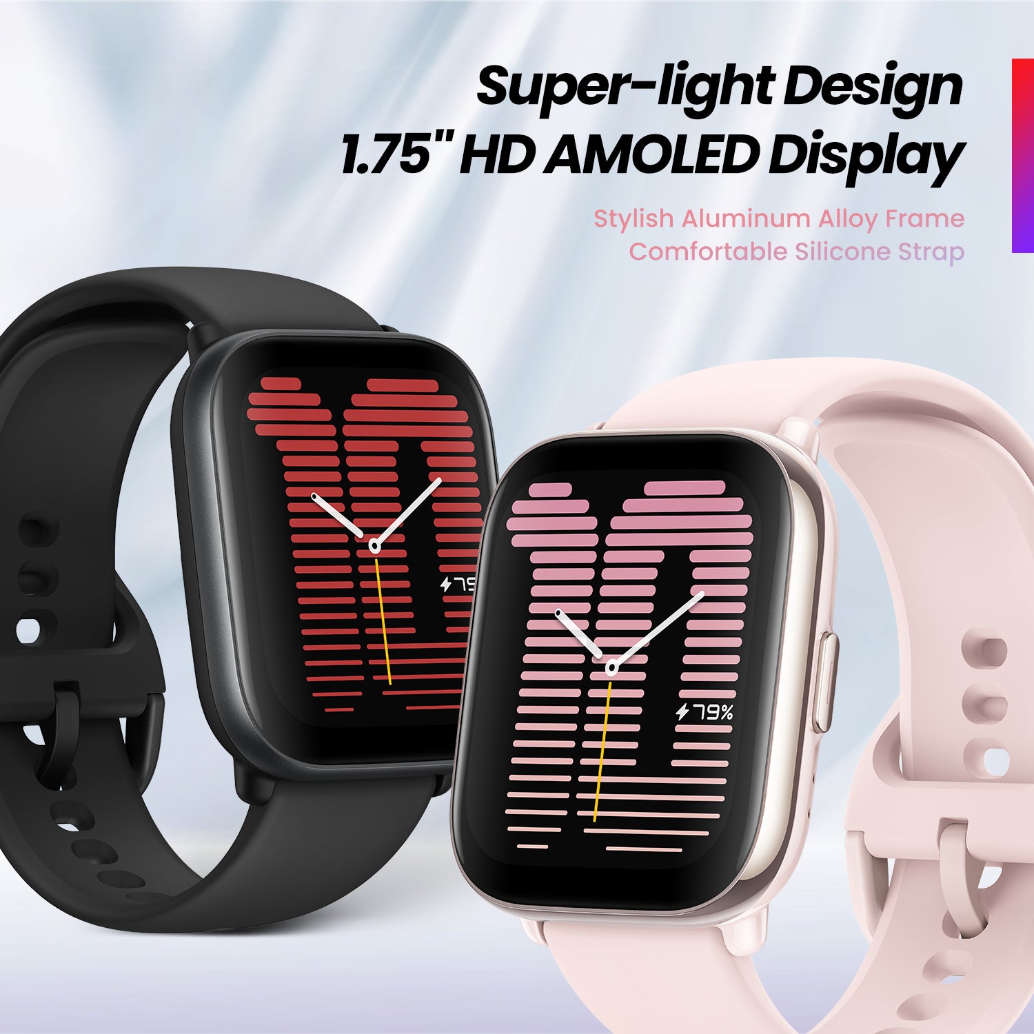 Amazfit Active Smartwatch - Fitness Tracker with Heart Rate Monitor, Sleep Tracking & GPS - Perfect for Running, Swimming & Outdoor Activities