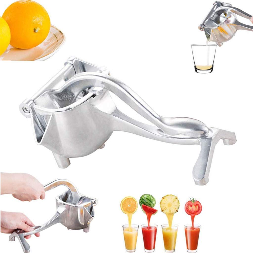 Premium Heavy Duty Manual Lemon Squeezer - Durable Aluminum Alloy Citrus Press for Lemon, Lime, Orange & Apple Juice - Perfect for Cocktails, Baking & Healthy Juicing at Home