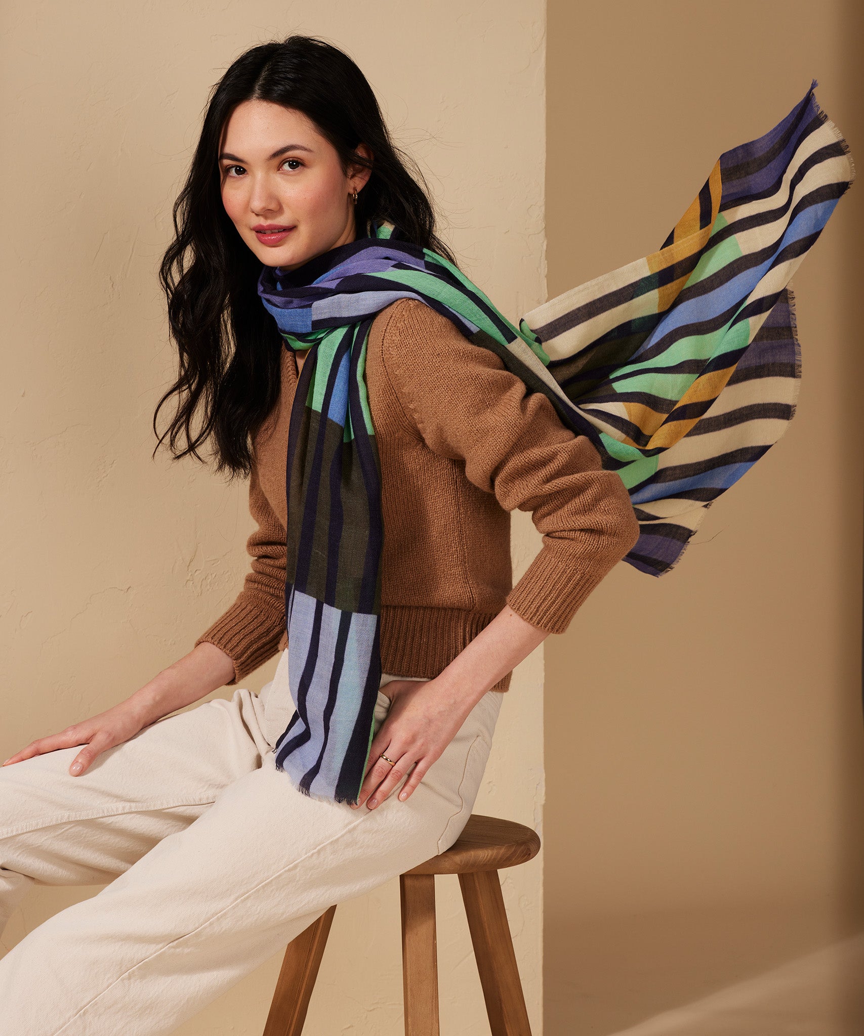 Color Happy Wrap - Vibrant & Stylish Fashion Scarf for Women - Perfect for Casual Outfits, Parties & Travel Accessories