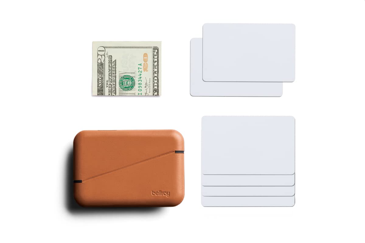 Bellroy Flip Case Second Edition – Slim Card Holder & RFID Blocking Hardshell Wallet in Terracotta | Perfect for Travel, Everyday Carry & Minimalist Lifestyle