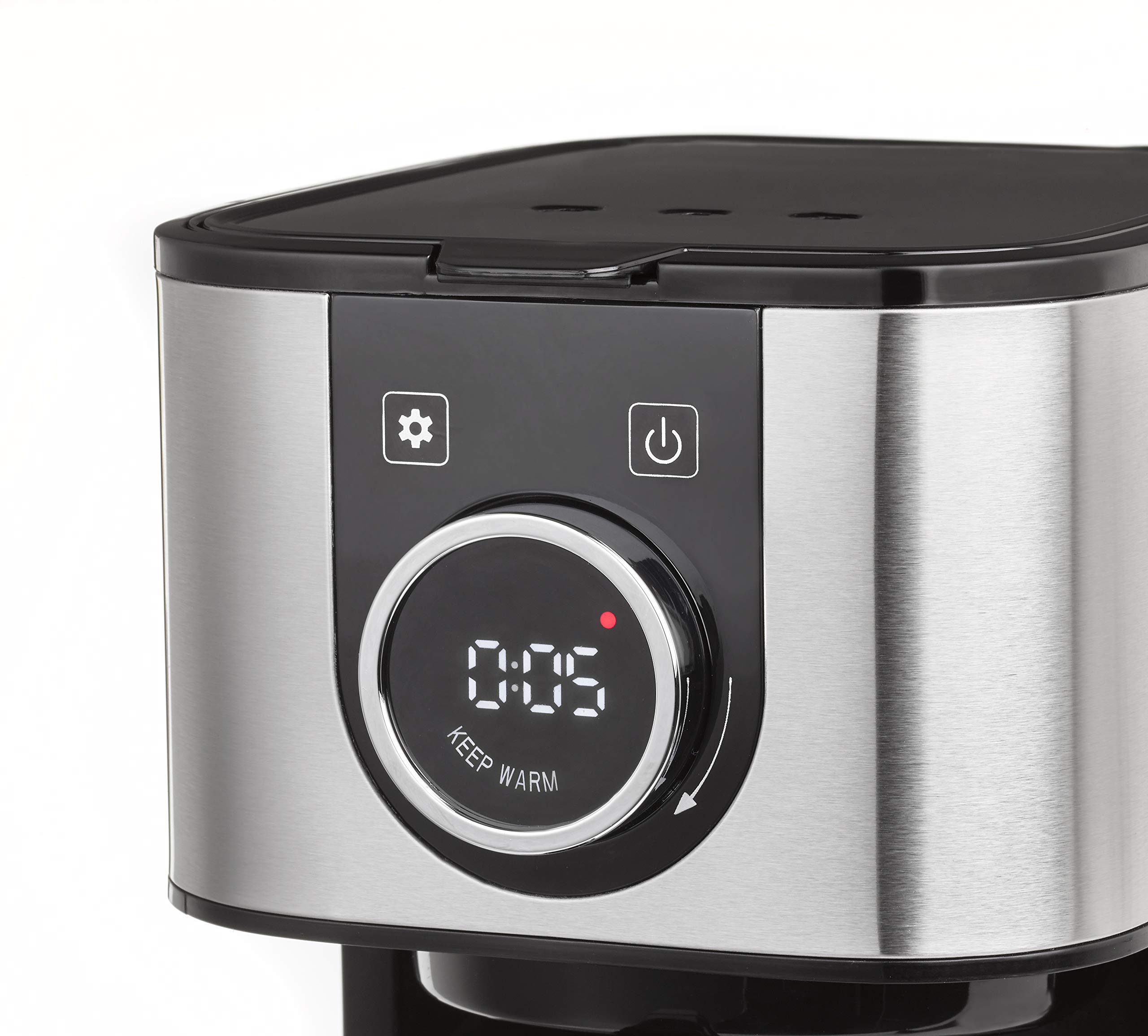 Caso Design 10-Cup Hot Brew Coffee Maker - Stainless Steel Compact Coffee Machine for Home, Office & Small Spaces | Fast Brewing & Easy to Use