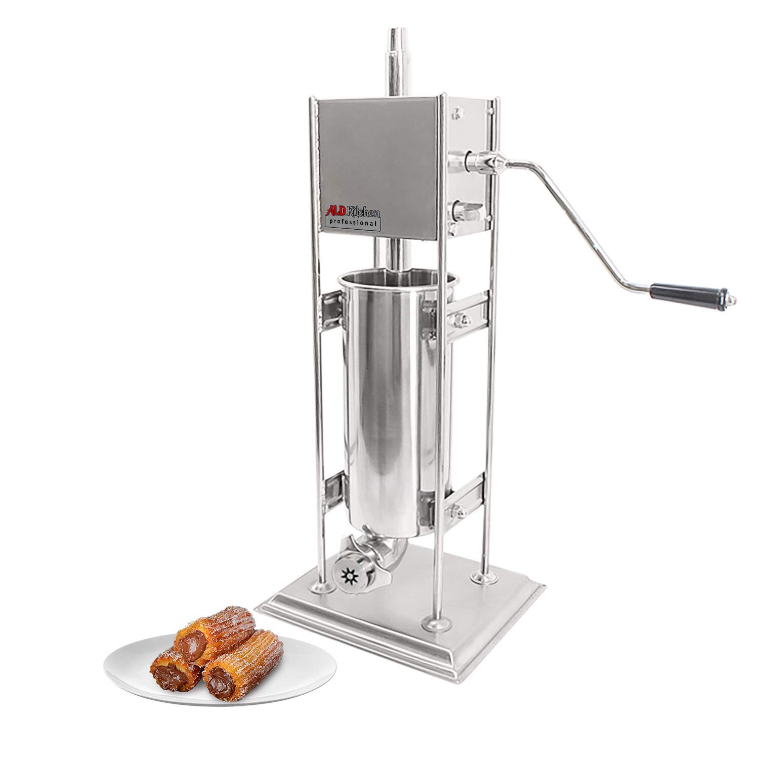 ALDKitchen Churro Maker Machine - Professional Spanish Donut Maker with Manual Control (5L Capacity) - Perfect for Home Kitchens, Parties & Street Food Businesses
