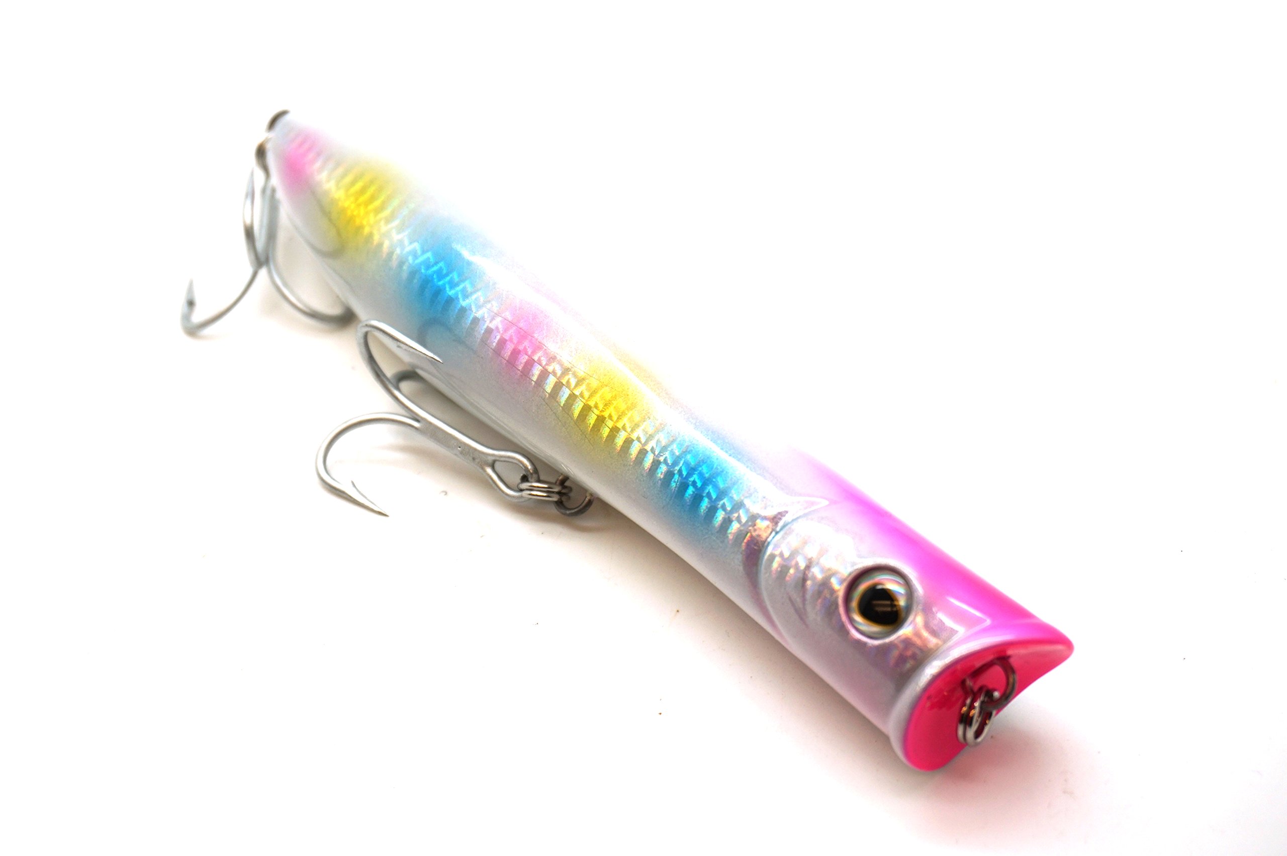 Tsunami TSTP7F-220 7-Inch Floating Talkin Pencil Popper Striper Lure - Wonder Bread Design - Topwater Saltwater Fishing Bait for Striped Bass, Bluefish & More - Perfect for Surf Casting & Inshore Fishing