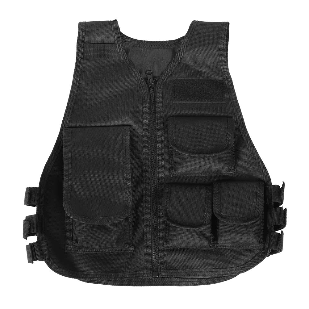 TOPINCN Kids Military Camouflage Nylon Waistcoat - Durable Outdoor Adventure Vest for Boys & Girls, Perfect for Camping, Hiking, and Outdoor Games