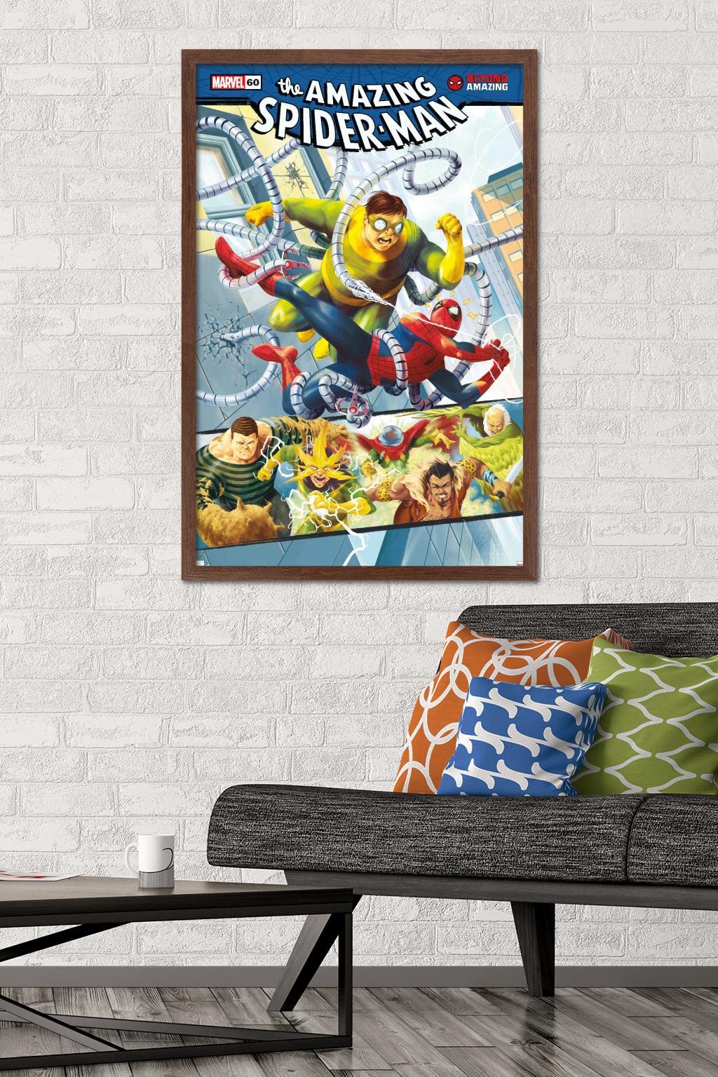 Marvel Comics Spider-Man: Beyond Amazing - Sinister Six Cover Framed Wall Poster 34