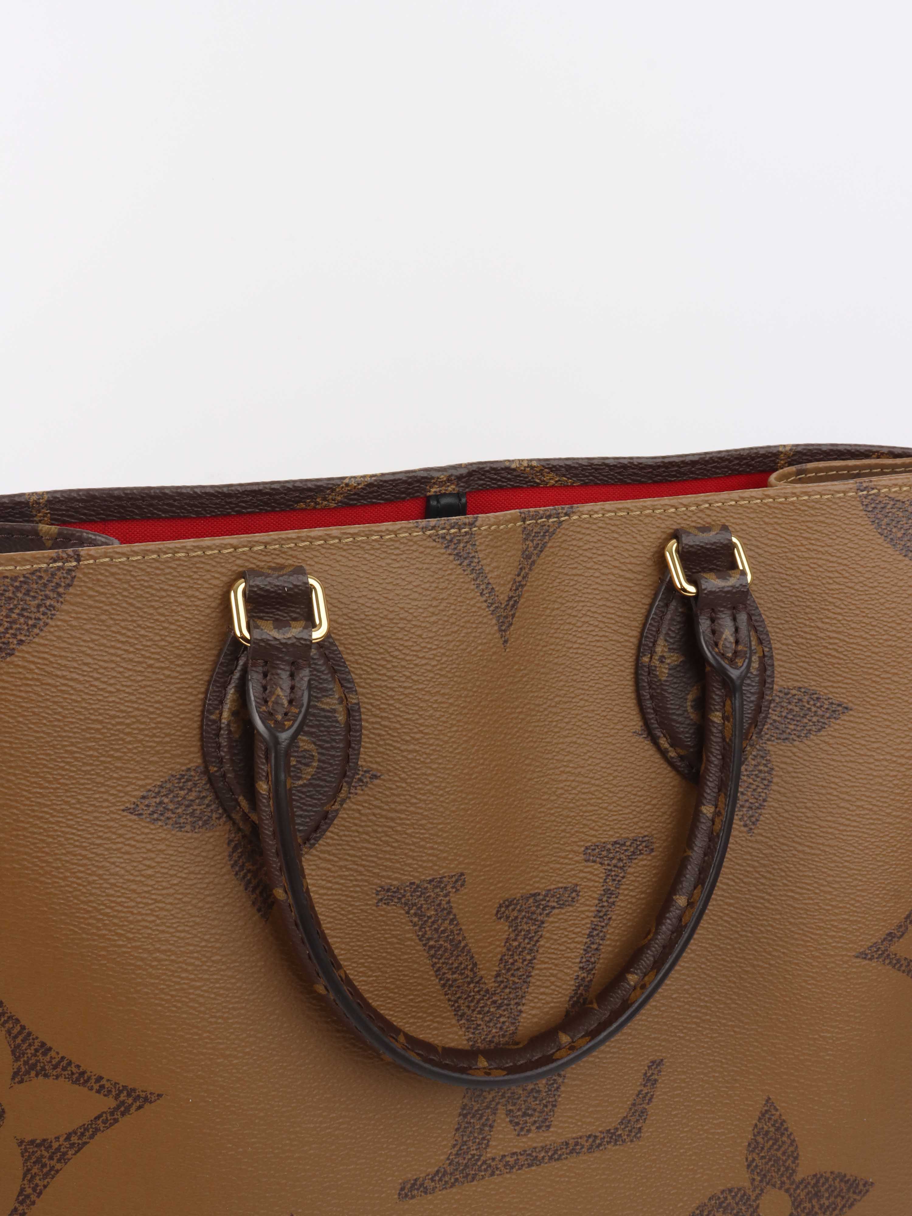 Authentic Louis Vuitton Onthego Reverse MM Tote Bag - Luxury Designer Handbag for Women, Perfect for Work, Travel & Everyday Use