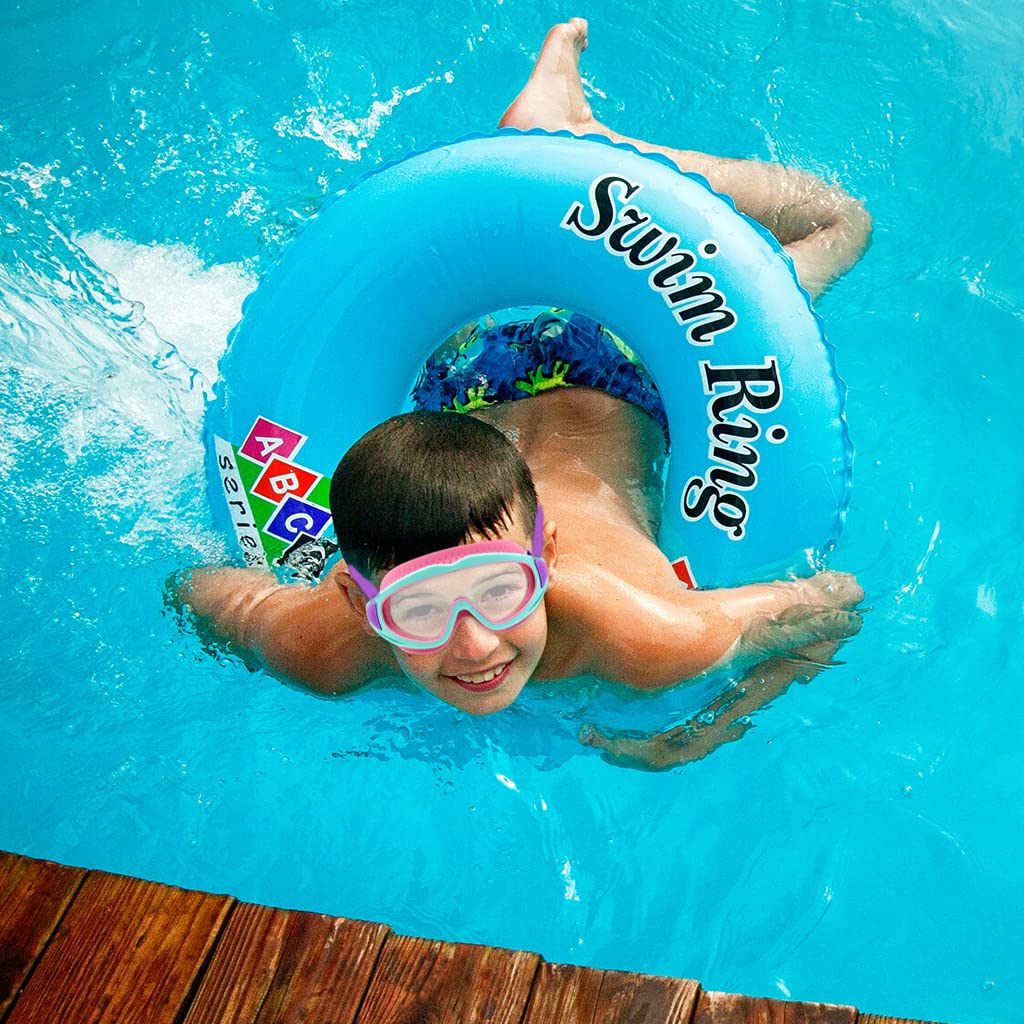 **Kids Swimming Goggles - Big Frame, Leakproof & UV Protection - Perfect for Pool, Beach & Swim Lessons**