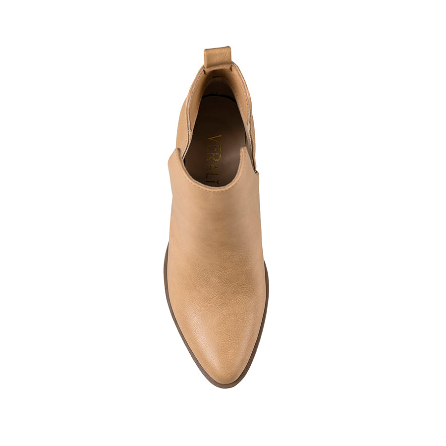 Santana Cut Out Ankle Boots for Women - Comfortable Caramel Softee Leather Booties for Fall & Winter - Perfect for Office, Dating & Casual Outfits