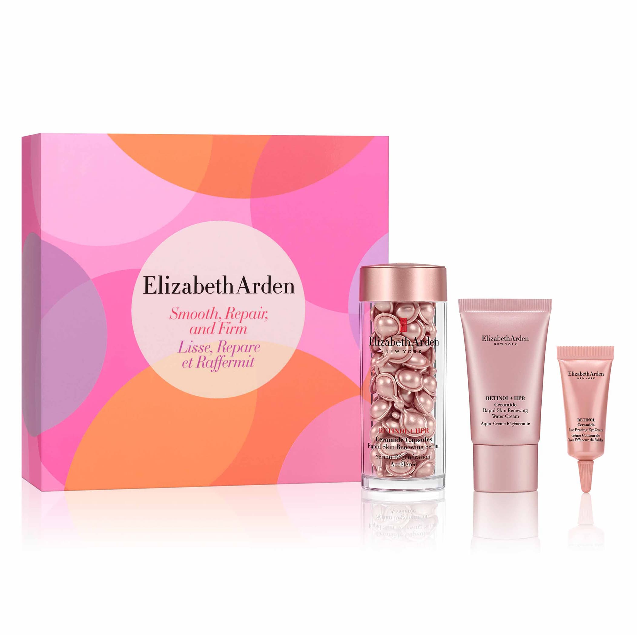 Retinol 3-Piece Gift Set for Smooth, Repair & Firm Skin | Anti-Aging Skincare Routine | Perfect for Nighttime Use & Wrinkle Reduction