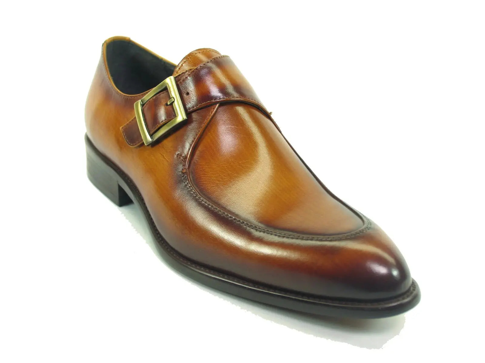 Men's Comfortable Moc Toe Buckle Loafer Shoes - Casual Slip-On Dress Shoes for Work, Office & Everyday Wear