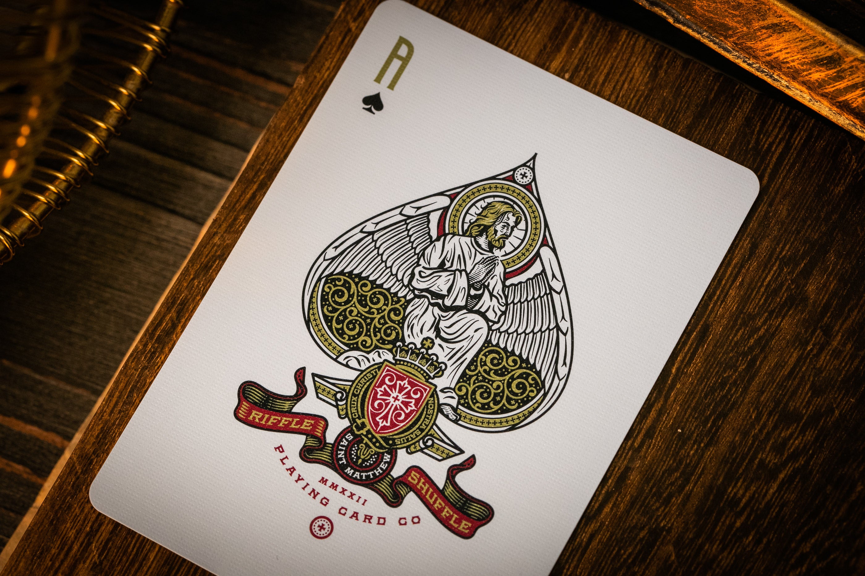 Premium The Cross Playing Cards - Maroon Martyrs Edition | Elegant & Durable Deck for Poker, Magic Tricks & Collectors | Perfect for Game Nights, Gifts & Cardistry