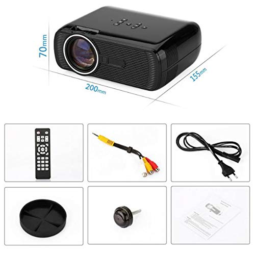 XIAOYUE Mini Projector 1080P HD Smart LED Portable Projector for Outdoor Movies, Home Theater, Gaming & Camping - Wireless WiFi Bluetooth Compatible for iPhone Android Devices