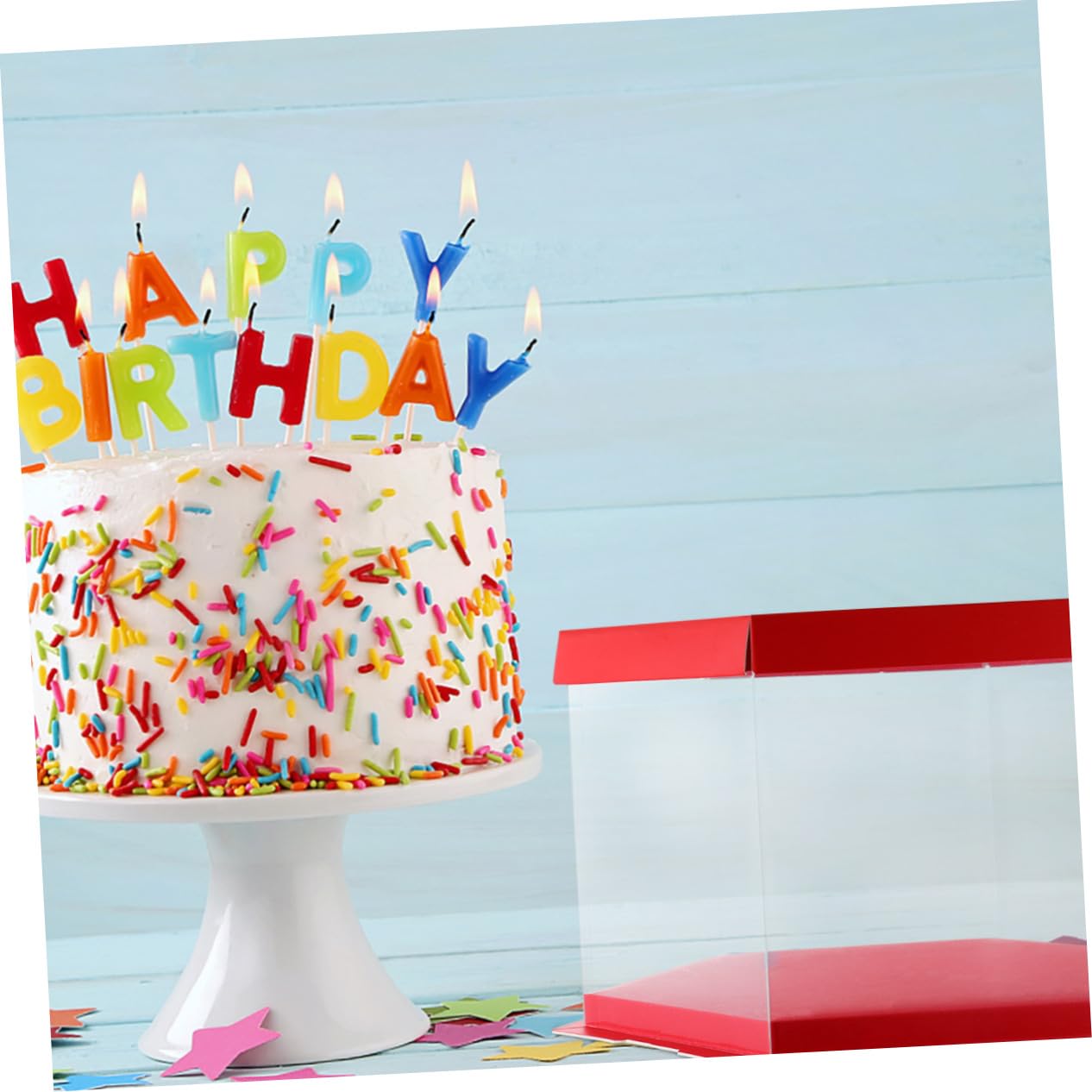 Hemoton 1-Piece Plastic Cake Storage Box - Birthday Cake Container, Bakery Wrapping Box for Cake Decorations & Transport | Perfect for Home Baking, Party Desserts & Professional Bakeries