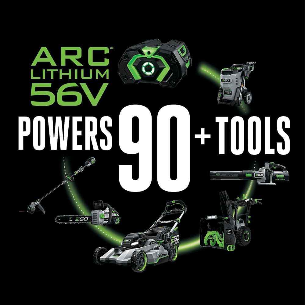 EGO POWER+ 56V 5.0Ah Lithium-Ion Battery with Rapid Charger (SKA2800T) - Compatible with EGO Lawn Mowers, String Trimmers & Power Tools - Perfect for Landscaping & Yard Maintenance