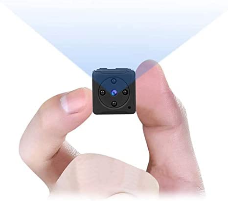 Mini Spy Camera Hidden - Full HD 1080P Portable Covert Nanny Cam with Motion Detection & Night Vision, Wireless Micro Security Surveillance Camera for Home/Office Indoor Outdoor Use (No SD Card Included) - Perfect for Baby Monitoring, Pet Watching and Home Security