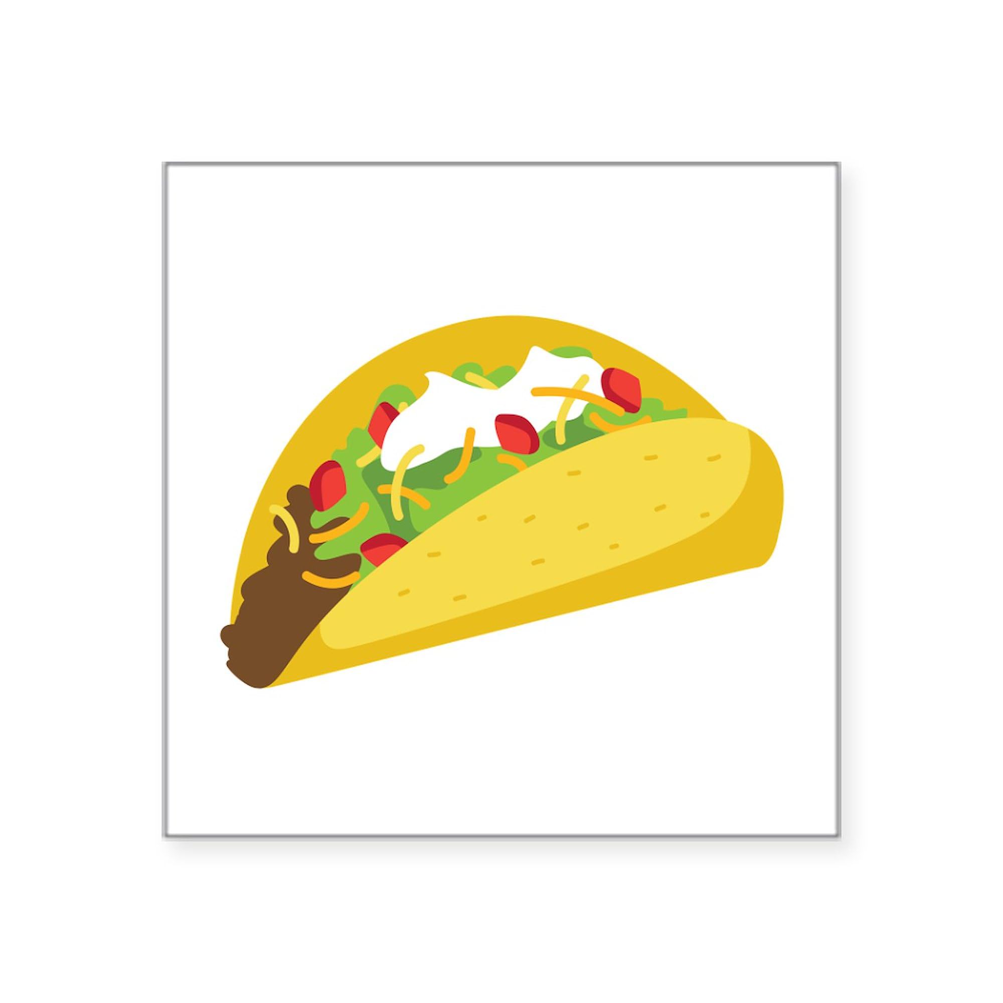 Taco Car Sticker - Square Bumper Decal for Cars & Laptops