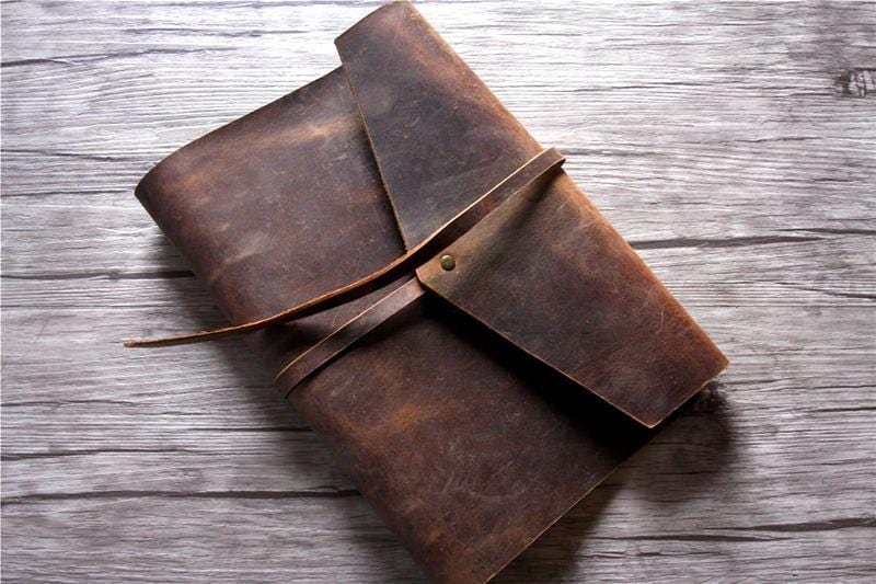 Premium Custom Leather Notebook Binder - Personalized Journal Cover for Business & School - Perfect for Office, College & Gift Giving
