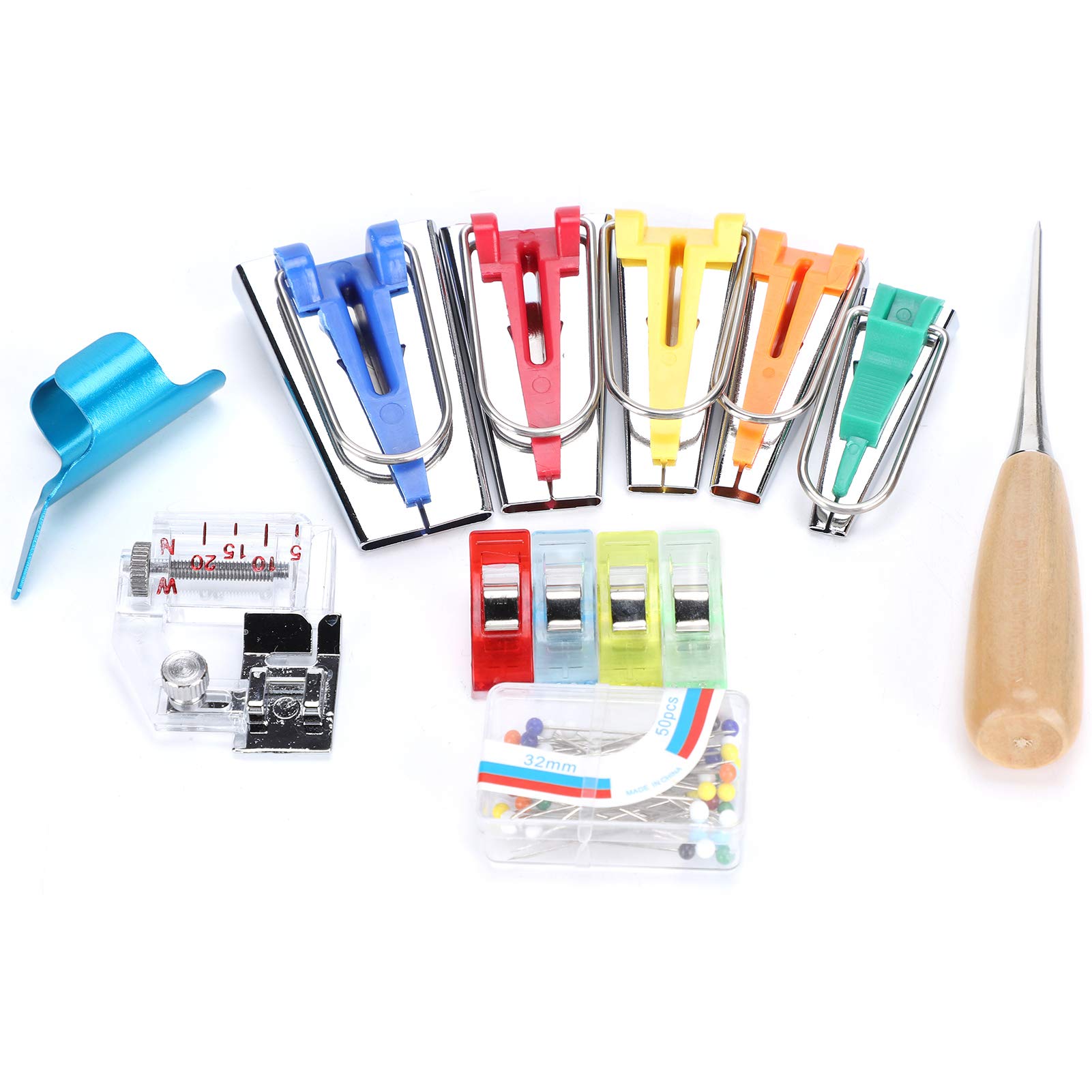 Bias Tape Maker Sewing Tool - Efficient Storage, High Compatibility with Presser Foot, No-Lose Design for Binding & Quilting | Perfect for DIY Sewing, Dressmaking & Craft Projects
