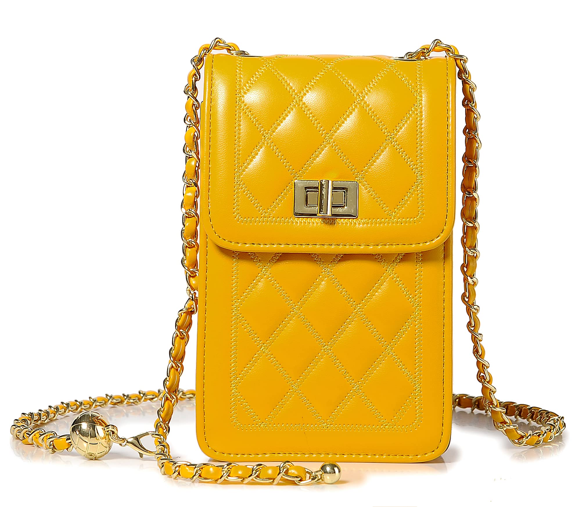 FSD.WG Women's Small Crossbody Leather Phone Purse - Mini Messenger Shoulder Bag with Wallet - Perfect for Daily Use, Travel & Shopping