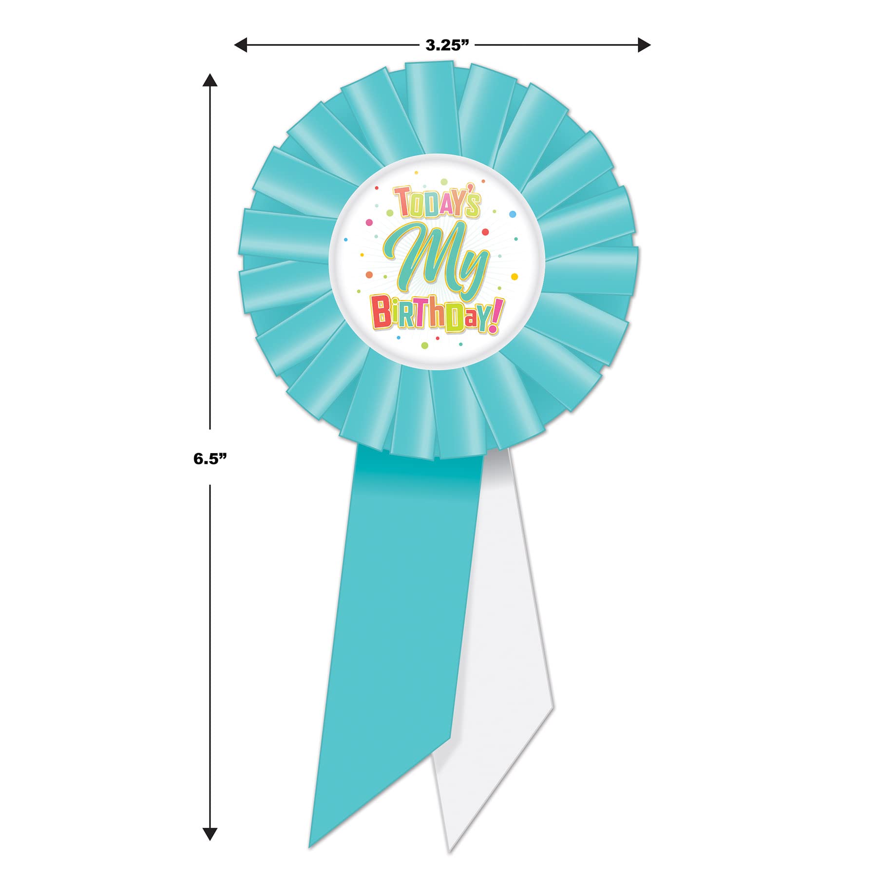 Birthday Rosette Sash Pack of 2 - Premium Party Decorations for Birthday Celebrations, Anniversaries & Special Events