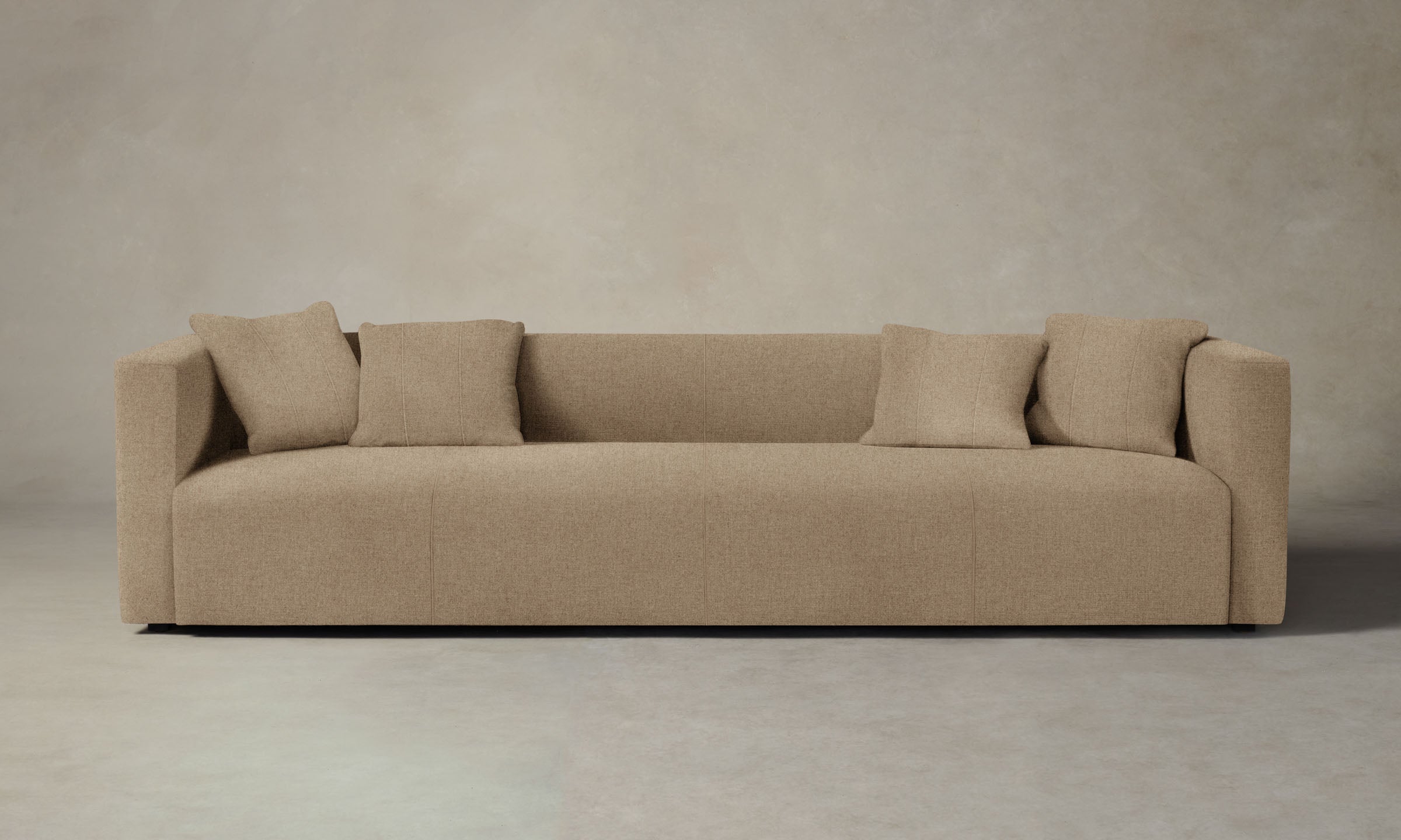 The Breuer Sofa - Premium Italian Brushed Wool Fox Upholstery | Modern Living Room Furniture for Stylish Home Decor