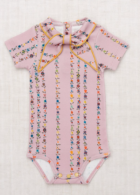 MISHA & PUFF Baby Short Sleeve Onesie - Organic Cotton Bodysuit (6-24 Months) for Playtime, Daycare & Summer Outfits
