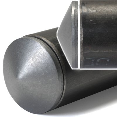 1.00 Inch OD Steel Domed End Caps - Weld On Tube Caps (50-Pack) - Durable Pipe End Plugs for Metal Tubing, Fencing, and DIY Projects