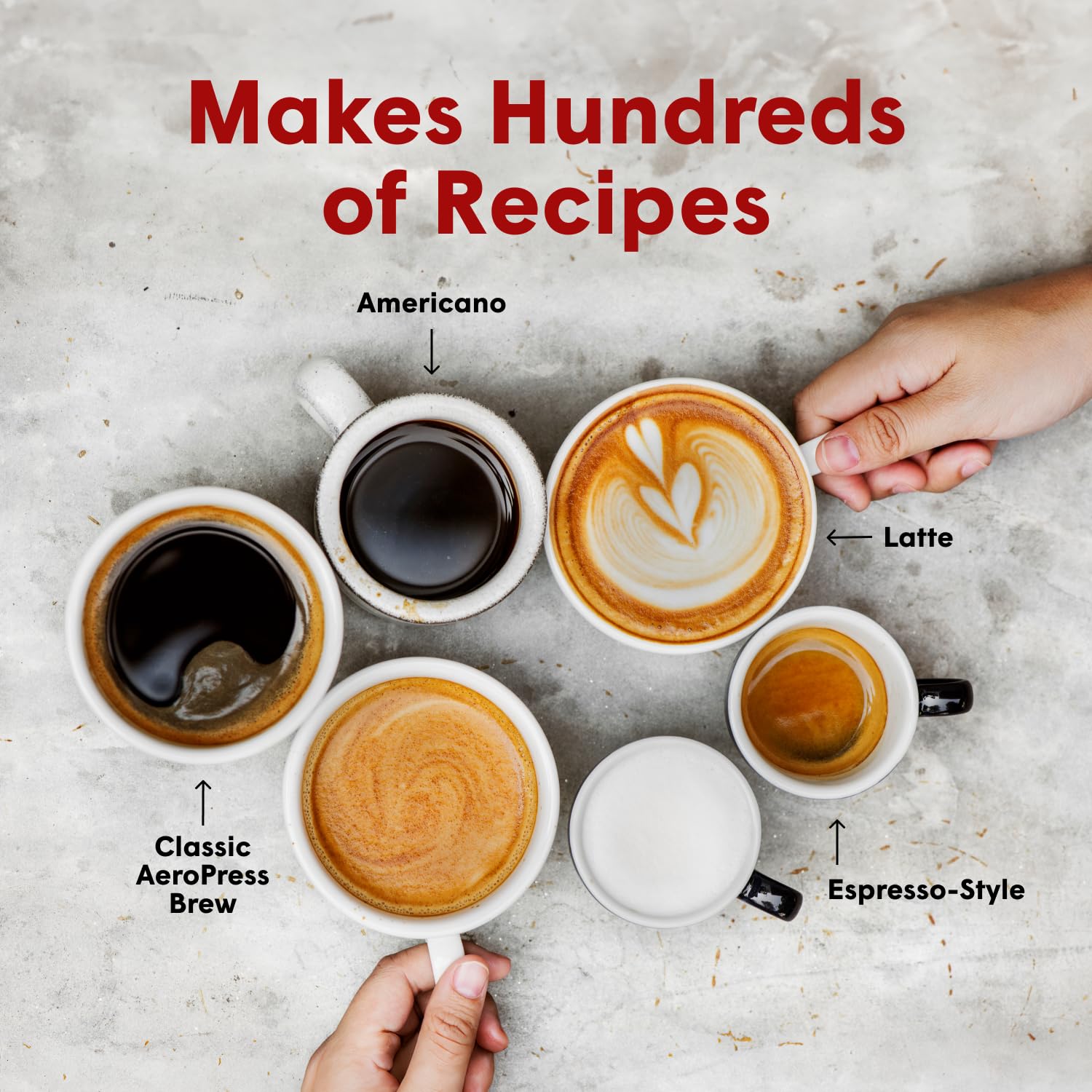 AeroPress Clear Coffee Maker – 3-in-1 Brewing System for French Press, Pour Over & Espresso | Smooth Full-Bodied Coffee Without Bitterness | Compact Travel Coffee Press for Camping, Office & Home Use | BPA-Free Clear Design