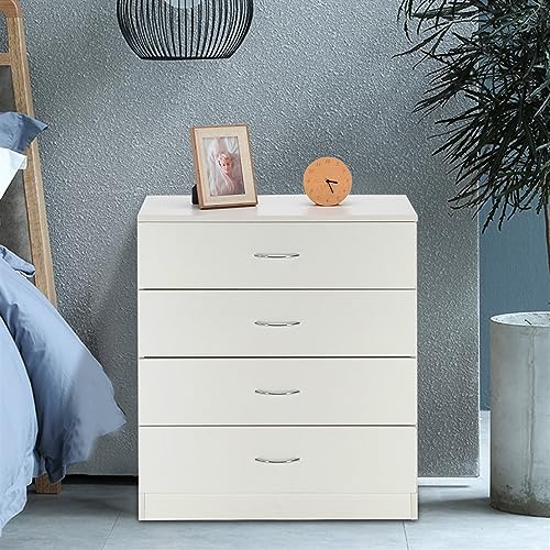 White With 4 Drawers