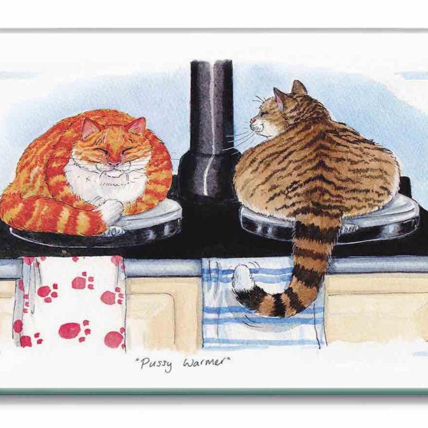 Cozy Cat-Themed Desk Mat & Worktop Protector - Non-Slip Heat-Resistant Keyboard Pad for Office, Gaming, and Home Workspace (Black)