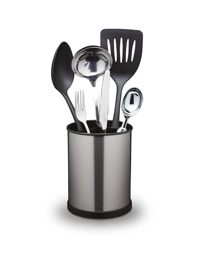 Stainless Steel Rotating Utensil Holder for Kitchen - Organize Spoons, Forks & Cooking Tools - Perfect for Countertop, Drawer or Pantry Storage