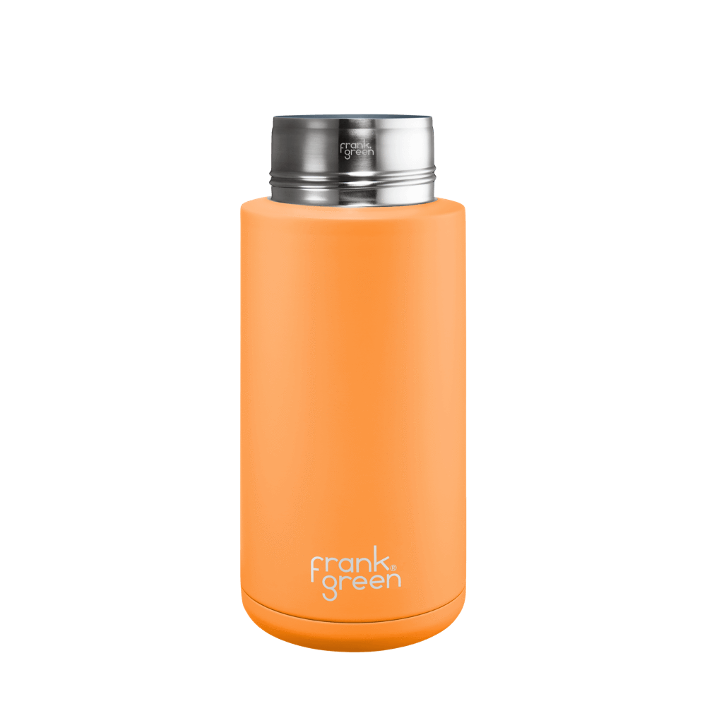 Eco-Friendly Ceramic Reusable Water Bottle - 34oz (1000ml) Leak-Proof & Insulated - Perfect for Gym, Hiking, Office & Travel