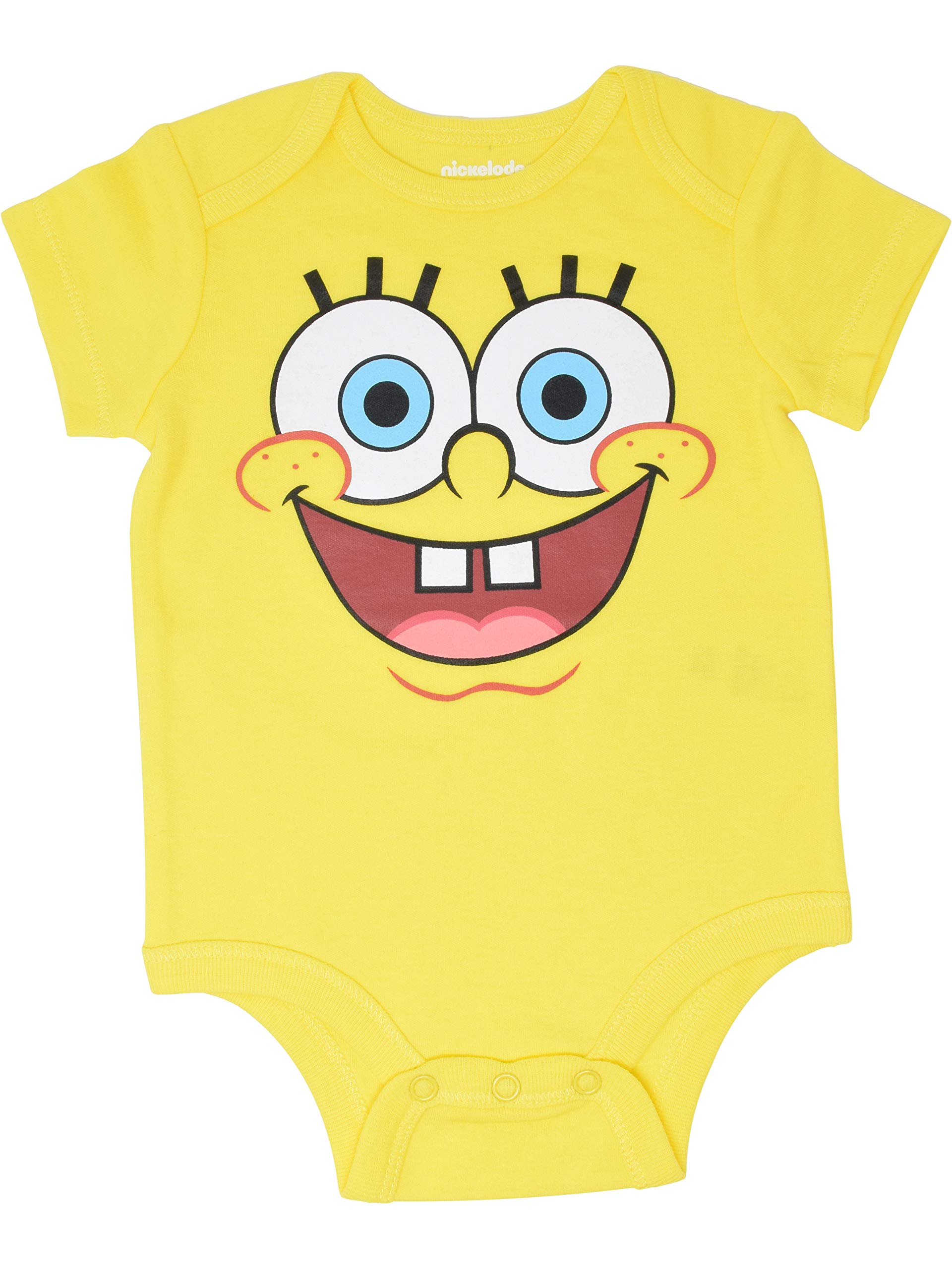 Nickelodeon SpongeBob SquarePants Baby Bodysuit - Soft Cotton Onesie for Newborn to 12 Months - Perfect for Playtime, Nursery & Family Photos