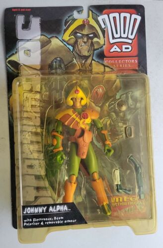 2000 AD: Johnny Alpha Reaction S1 Action Figure - Collectible Sci-Fi Toy for Fans & Display - Perfect for Comic Conventions & Home Decor