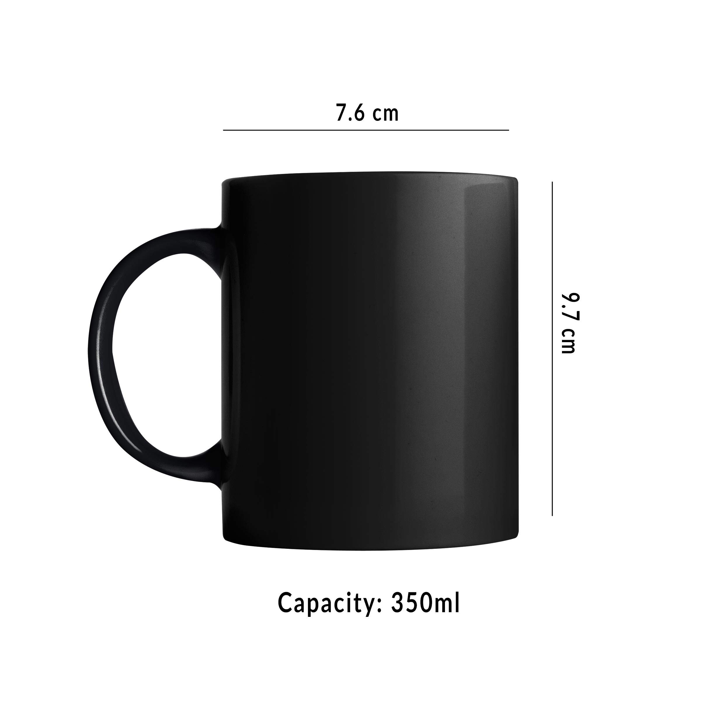 Gen7 Black Minion Scooter Ride Ceramic Coffee Mug - 350ml Printed Funny Minions Design for Hot & Cold Drinks - Perfect for Office, Home, or Gifts