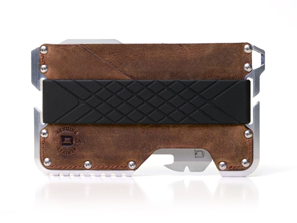 Dango T01 Tactical EDC Wallet - Genuine Leather RFID Blocking Wallet with Multitool - Made in USA - Perfect for Everyday Carry, Outdoor Adventures & Travel Accessories