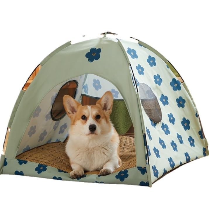 **Foldable Indoor/Outdoor Pet House - Waterproof Dog Bed & Cat Tent with Portable Design for Small to Medium Pets (58x5 Inches) - Perfect for Home, Travel, Camping & Backyard Use**