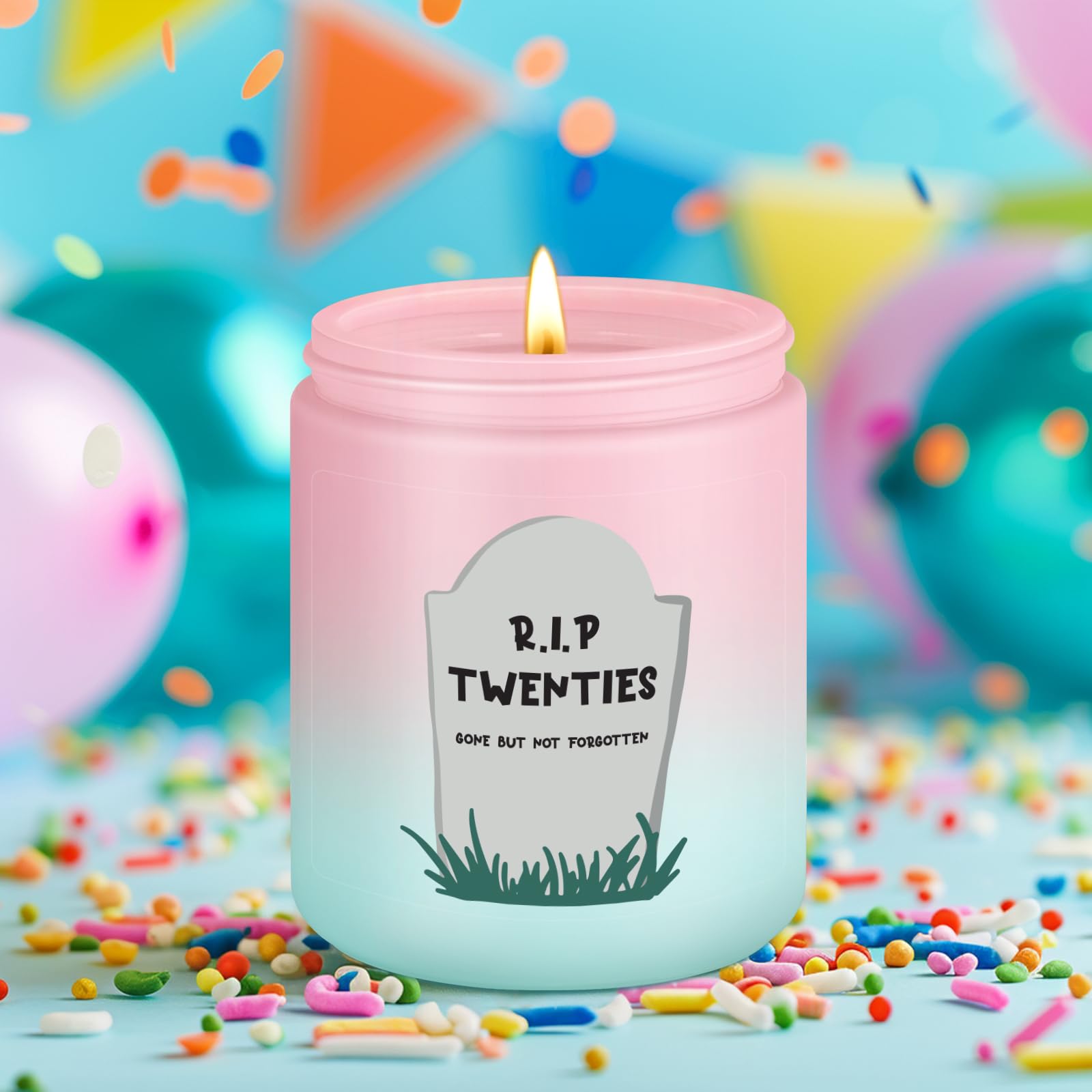 LEADO 30th Birthday Candle - Elegant 30 Year Old Birthday Gifts for Women & Men - Perfect 1995 30th Birthday Present for Her, Him, Sister or Friends - Happy Thirtieth Celebration Candle - Great for Birthday Parties, Milestone Celebrations & Surprise Gifts