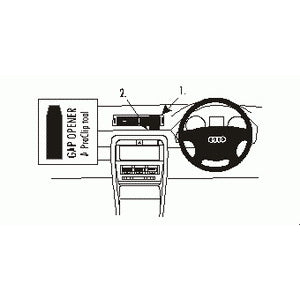 ClicOn No Holes Center Dash Mount for Audi A4 S4 RS4 (2002-2007) - Secure Phone Holder for Hands-Free Navigation & Driving