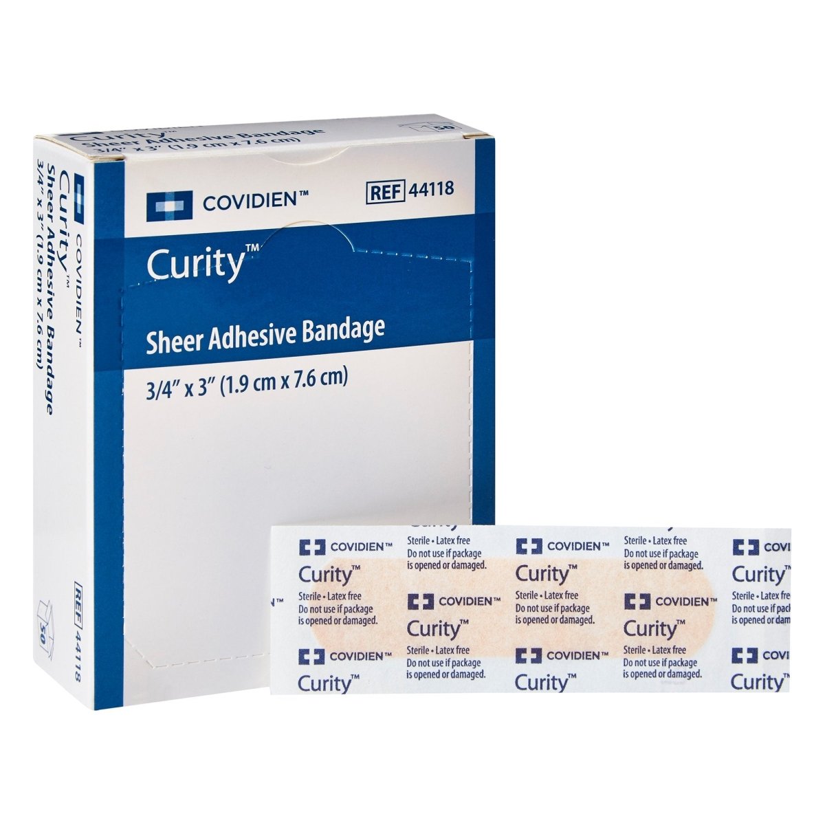 Curity Sheer Adhesive Bandages - Breathable & Flexible Wound Care Strips for First Aid, Cuts & Scrapes - Ideal for Home, Office & Travel First Aid Kits