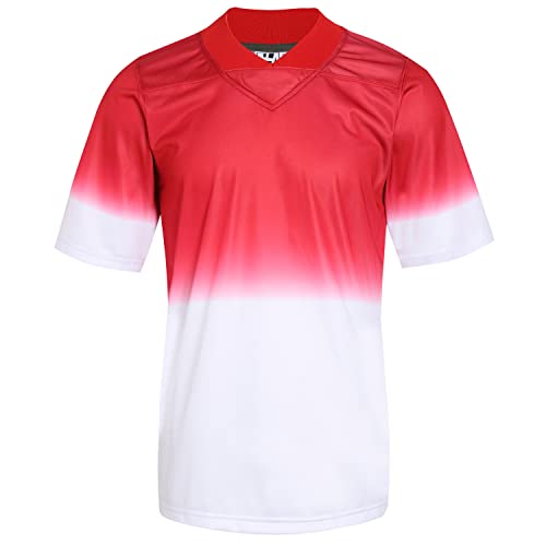 Red-white Gradient Jersey