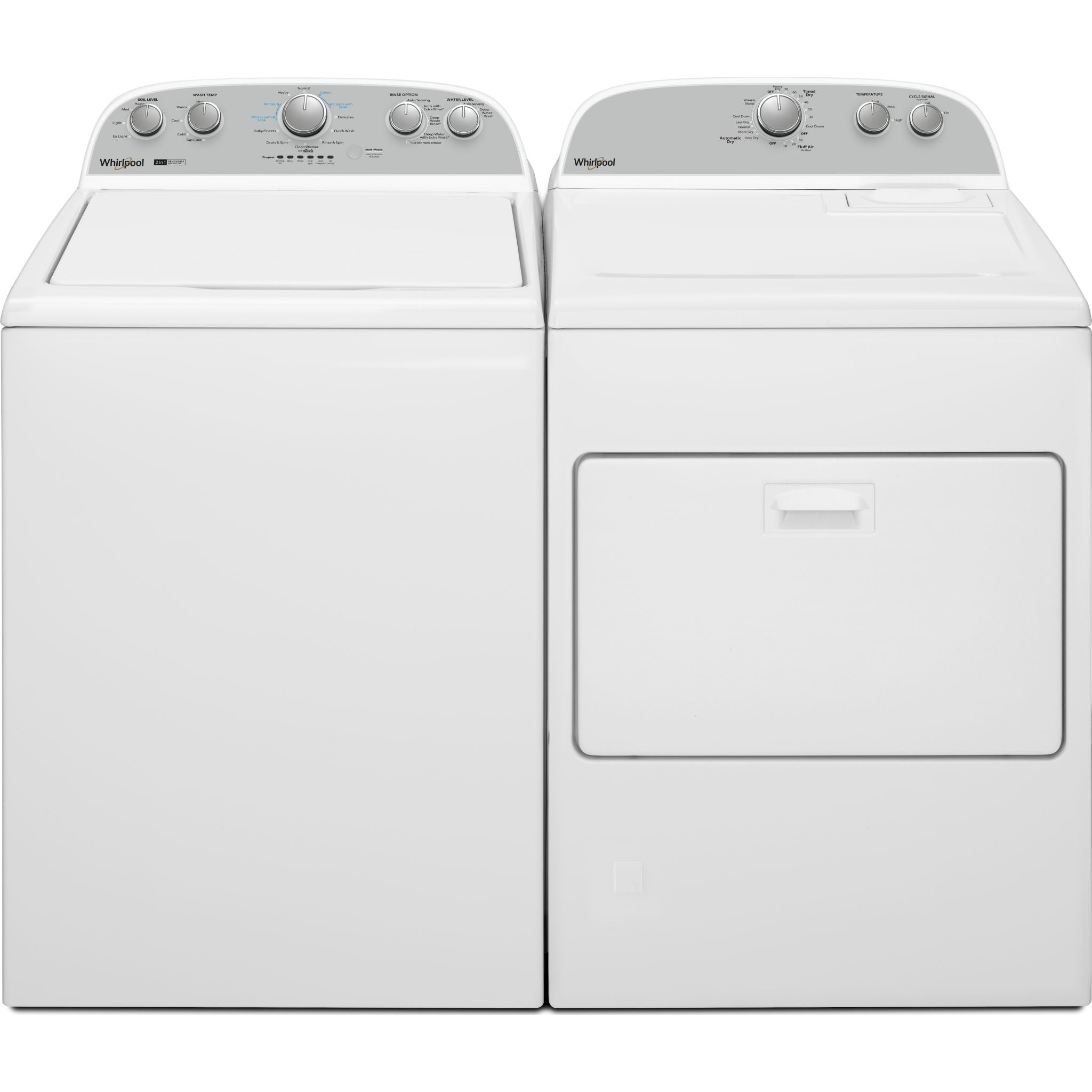 Whirlpool WTW4957PW 4.5 Cu. Ft. Top Load Washing Machine - White | Large Capacity Washer for Family Laundry | Perfect for Homes, Apartments & Laundromats