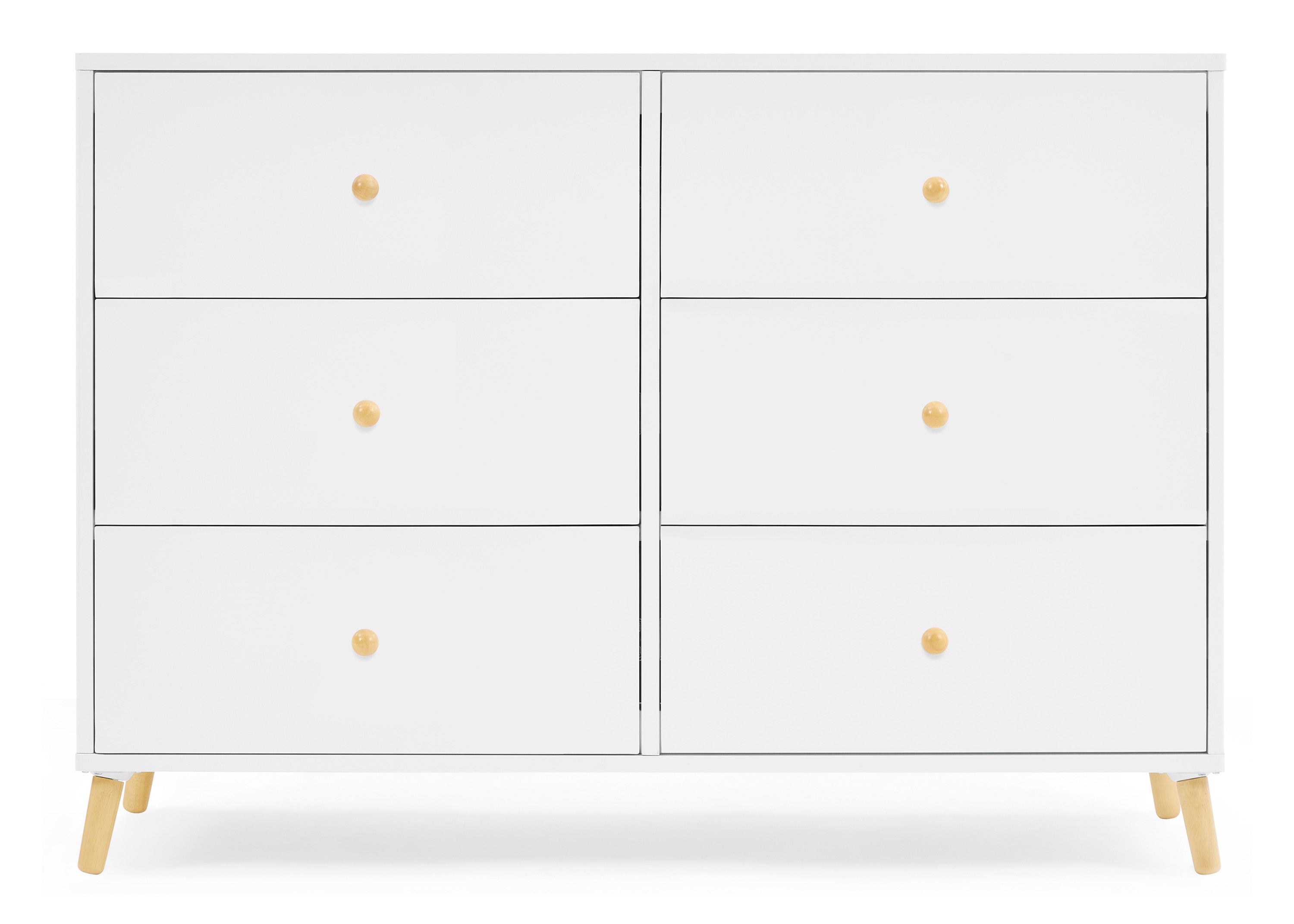 Essex 6 Drawer Dresser with Interlocking Drawers - Sturdy Bedroom Storage Furniture for Organizing Clothes & Accessories | Perfect for Master Bedroom, Guest Room & Dormitory