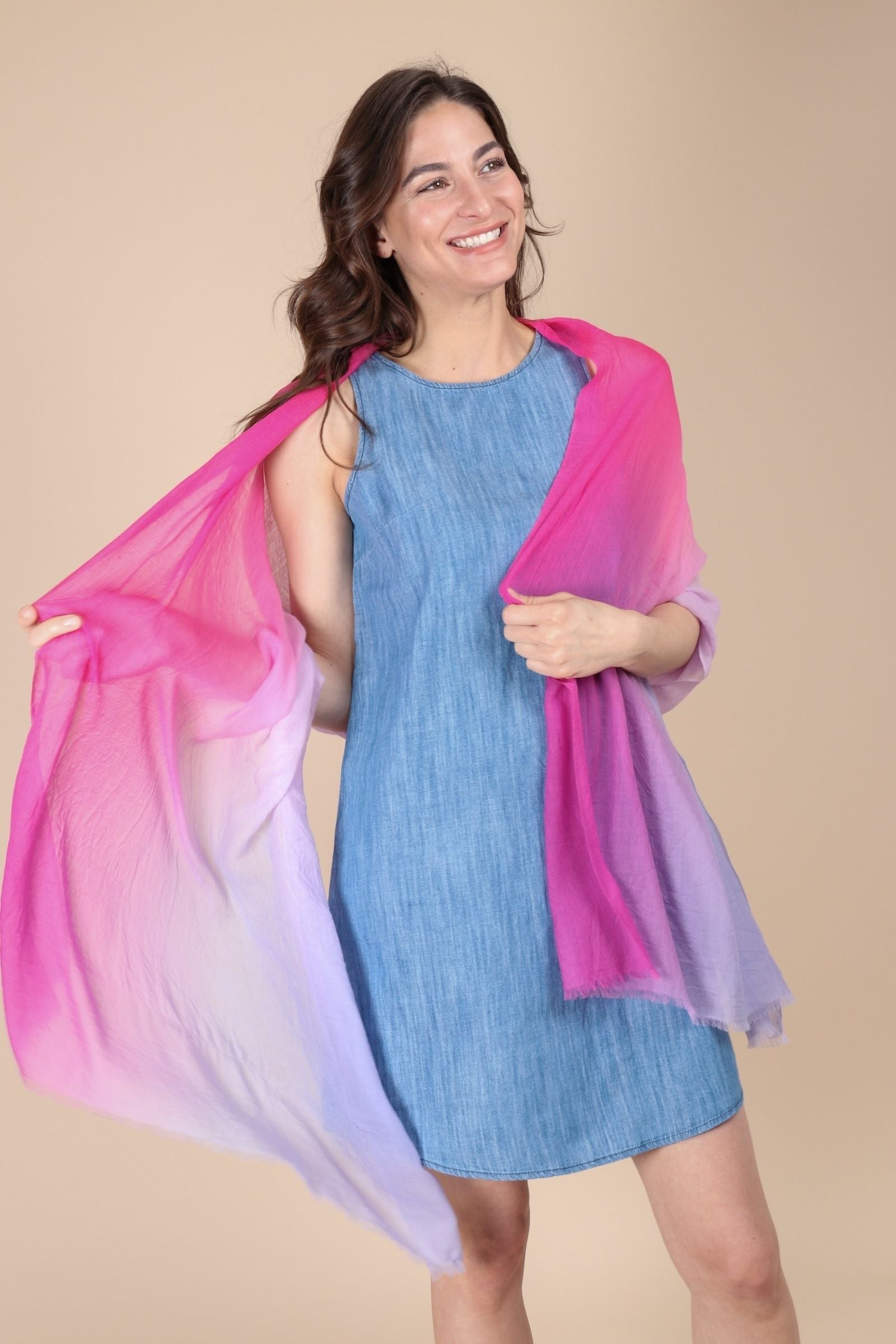 Luxury Cashmere Scarf - Soft Ombre Winter Wrap for Women & Men - Perfect for Cold Weather, Travel & Gift Giving