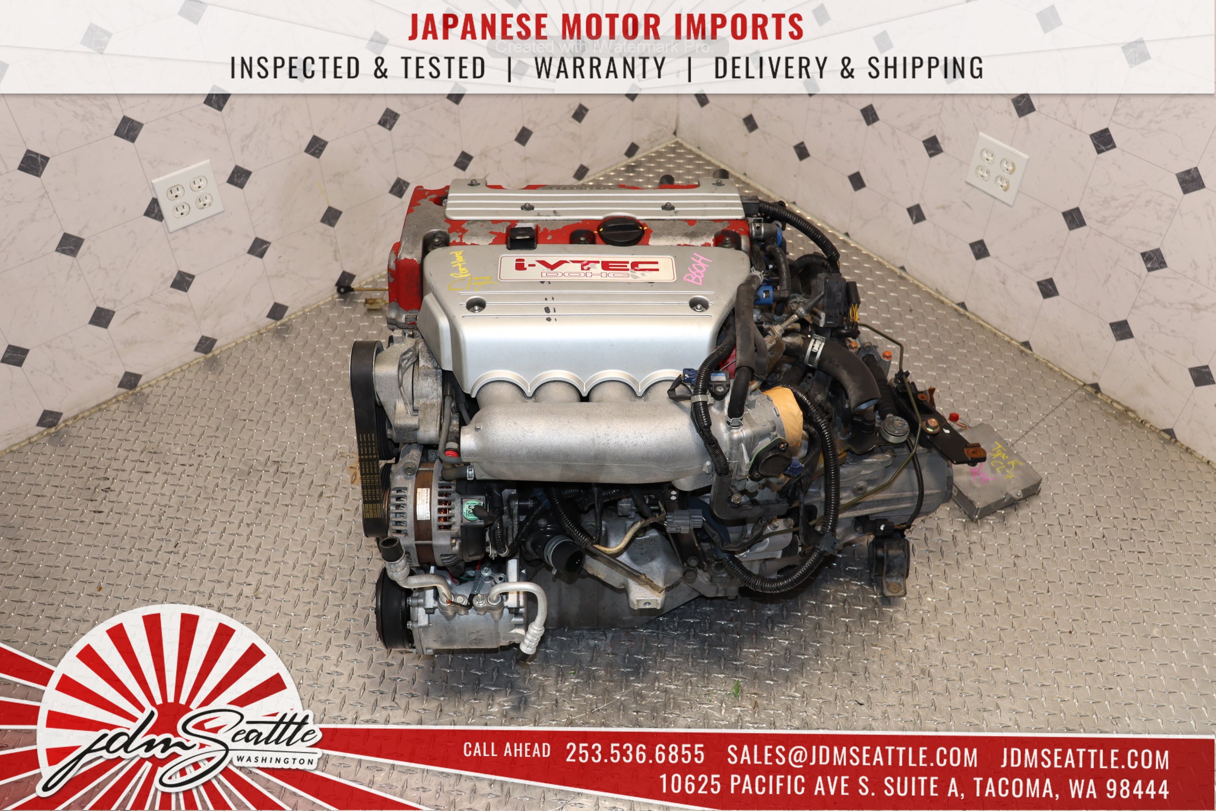 JDM K20A CL7 EURO R iVTEC 2.0L Engine with 6-Speed LSD Manual Transmission - High Performance Swap for Honda Civic, Integra, RSX | Racing & Street Tuning