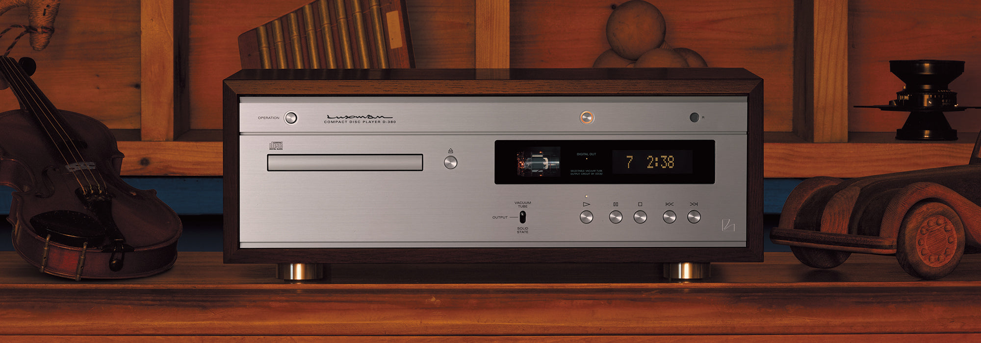 Luxman D-380 High-Resolution Digital Audio Player - Premium CD & SACD Player for Audiophiles - Perfect for Home Theater & Music Listening Rooms