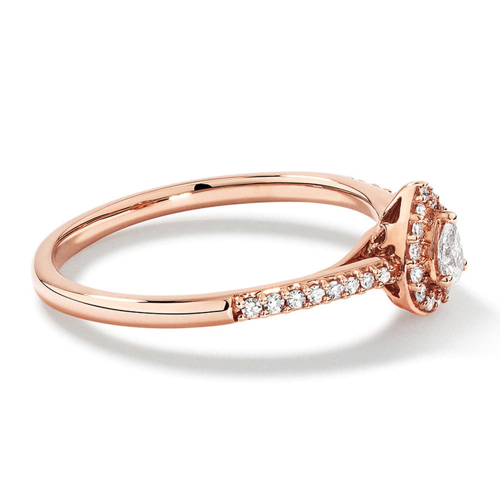 Lab Grown Pear Shaped Diamond Promise Ring - Elegant & Ethical Engagement Jewelry for Women - Perfect for Anniversaries, Proposals & Special Occasions